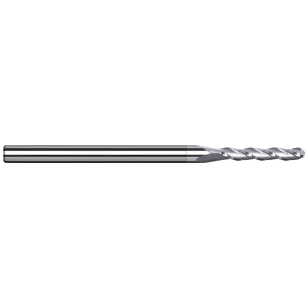 End Mill for Aluminum Alloys - Ball, 0.0780" (5/64), Length of Cut: 13/32"